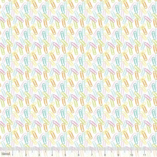 Baumwolle Pen & Paper Maude Asbury by Blend Fabrics weiss