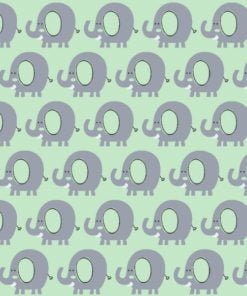 Flanell Playful Cuties by 3 Wishes Fabric mint
