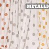 Baumwolle Metallic Dots silber