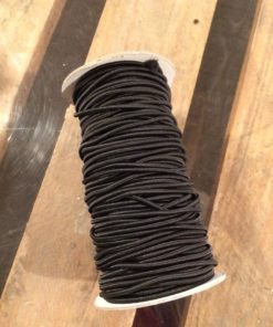 Gummi Kordel 1.5mm Schwarz