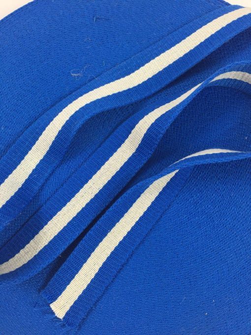 Gurtband Baumwolle 40mm Streifen breit royal