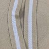 Gurtband Baumwolle 40mm Streifen breit sand