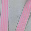 Gurtband Baumwolle 40mm Streifen rosa