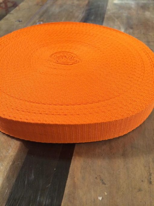 Gurtband uni 25mm orange