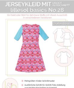 Lillesol und Pelle Basic No.28 Jerseykleid mit Uboot-Ausschnitt