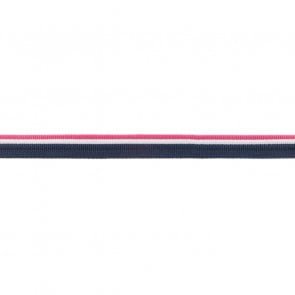 Paspelband Trio Navy/ Pink