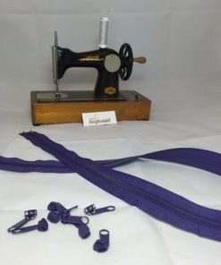 Zipper 5mm purple