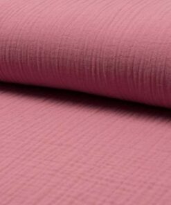 Baumwolle Musselin Uni old rose