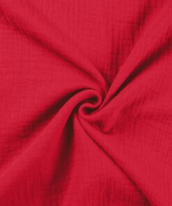 Baumwolle Musselin Uni red