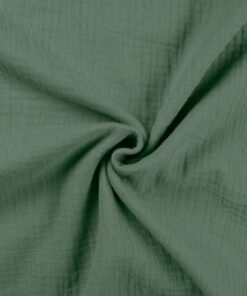 Baumwolle Musselin Uni dusty mint