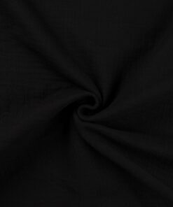Baumwolle Musselin Uni black