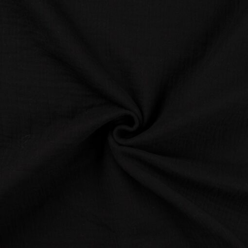 Baumwolle Musselin Uni black