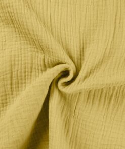 Baumwolle Musselin Uni soft yellow