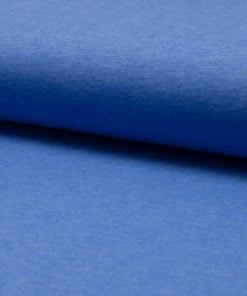Jersey Uni melange cobalt stoffstübli