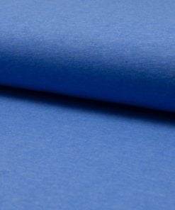 Jersey Uni melange cobalt stoffstübli