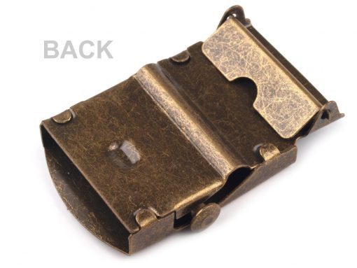 Gurtschnalle 2.5cm Messing 10Stk. – Bild 2