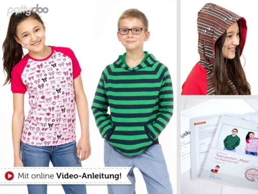 Schnittmuster Pattydoo Max Teenieshirt mit Raglanärmel Stoffstübli