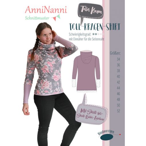 AnniNanni-Schnittmuster "Tollkragen-Shirt"