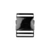 Steckschnalle Metall Gunmetal 4cm elegant