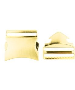 Steckschnalle Metall Gold 4cm elegant