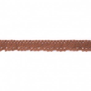 Baumwolle Spitze 2.5cm Braun