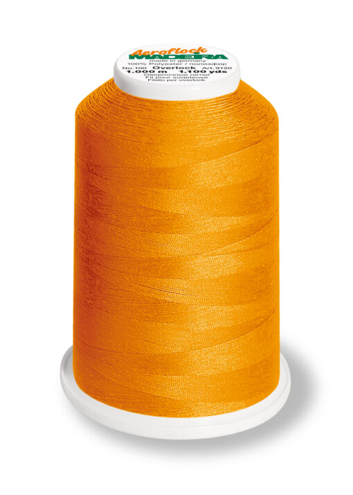 MADEIRA AEROFLOCK Bauschgarn No.100 Col. 9937 neon orange