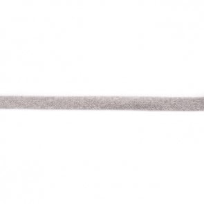 Baumwollkordel flach ca. 17mm hell Grau melange