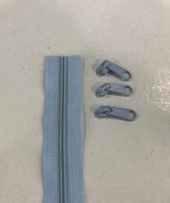 Zipper 3mm hellblau