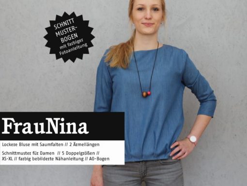 Studio Schnittreif Frau Nina Bluse mit Saumfalten