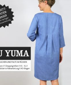 Studio Schnittreif Frau Yuma Kleid mit Rückenfalte