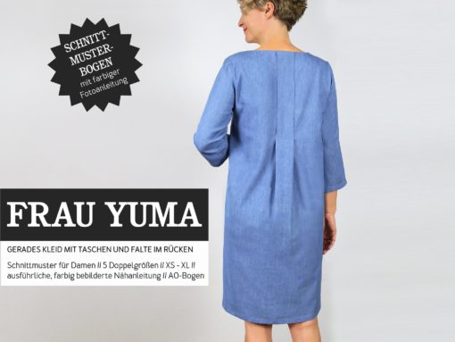 Studio Schnittreif Frau Yuma Kleid mit Rückenfalte