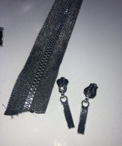 Zipper grob Silber 5mm