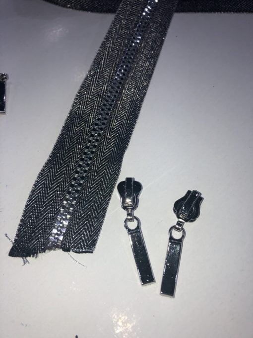 Zipper grob Silber 5mm