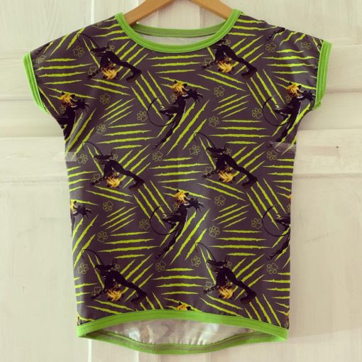 Jersey Miraculous Ladybug Lizenz Cat Noir auf Grau/ Lime – Bild 2