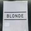 Bügelbild Blonde weiß