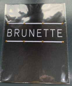 Bügelbild Brunette schwarz