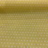Baumwolle beschichtet Punkte weiss auf gelb