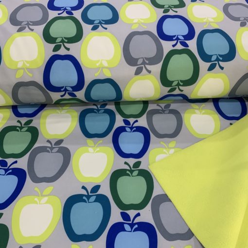 Softshell Apple blau lime petrol grau