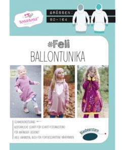 rossrosa Papierschnittmuster Feli