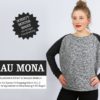 Studio Schnittreif FRAU MONA kurzer,Lässiger Raglansweater mit schmalen Ärmeln