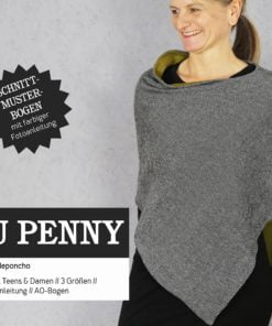 Studio Schnittreif FRAU PENNY Asymmetrischer Wendeponcho