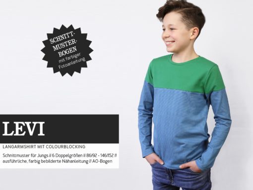 Studio Schnittreif LEVI Langarmshirt mit Colourblocking