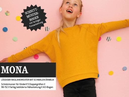 Studio Schnittreif MONA Raglansweater mit schmalen Ärmeln