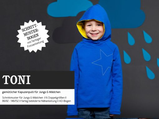 Studio Schnittreif TONI gemütlicher Kapuzenpullover für Jungs& Mädchen
