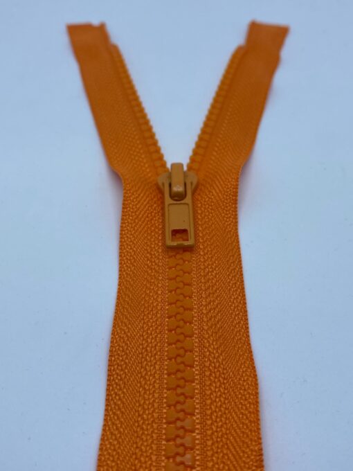 Jackenreissverschluss teilbar orange