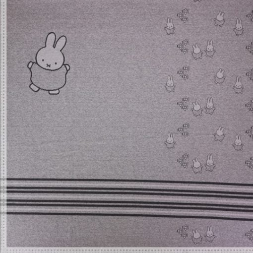 Jacquard Strick Panel Miffy grau