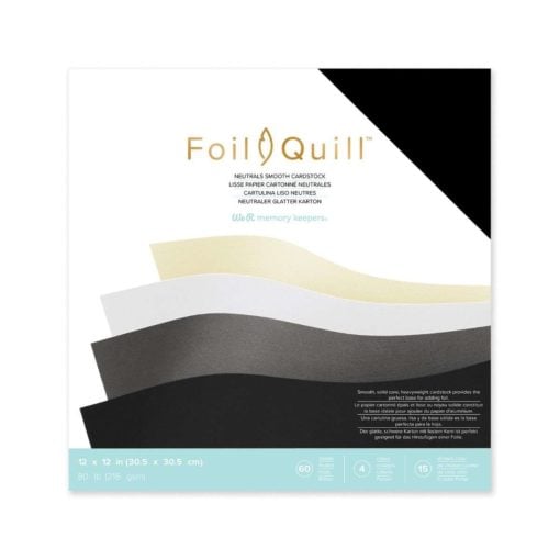 FOIL QUILL Cardstock neutral 12" x 12 "
