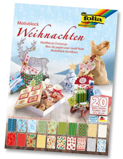 Folia Motivblock Weihnachten III