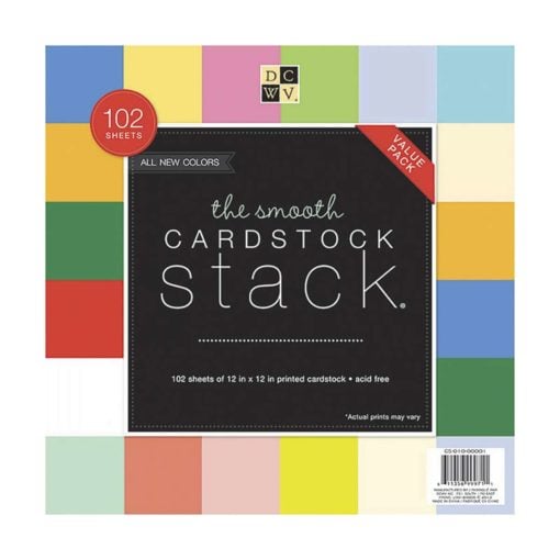Papierblock Smooth Solid Cardstock Starck 12"X12"