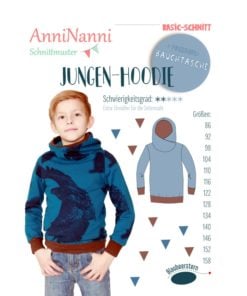 Schnittmuster Anninanni Jungen- Hoodie Stoffstübli